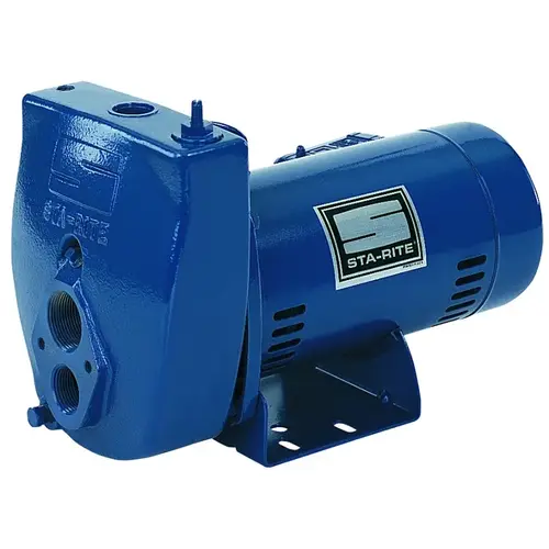 ProJet Series SLE-1 Jet Pump, 1-Phase, 14.8/7.4 A, 115/230 V, 1 hp, 25 ft Shallow, 70 ft Deep Max Head, Iron