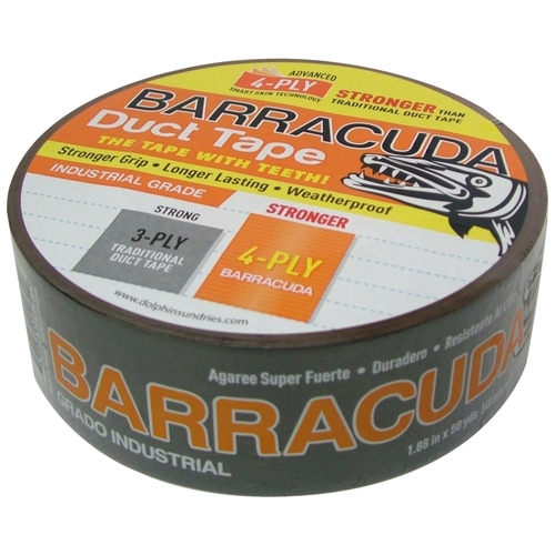 Barracuda TP DUCT BARA ORG 1.88" X 50' 11mil 4-ply Black/orange Duct Tape