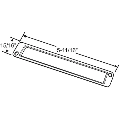 OFFSET HOLE ATW COVER PLATE WHITE