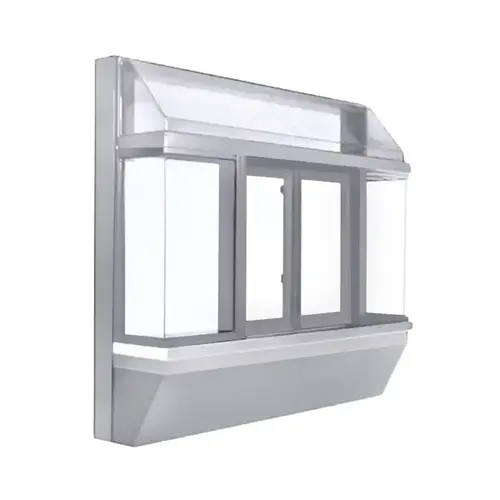 Bump Out 10 Bi-Parting Window Fully Automatic Electric Clear Anodized Aluminum