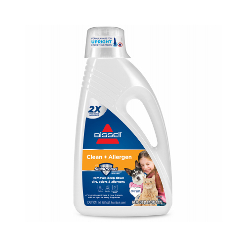 Carpet Cleaner Allergen Cleansing No Scent 60 oz Liquid Concentrated - pack of 4
