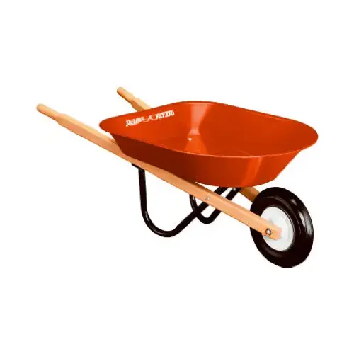 40 Wheelbarrow, 30 lb Volume, Steel, 7 x 1-1/4 in Wheel