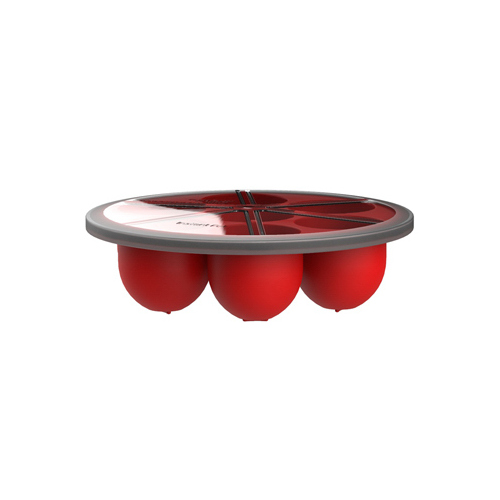 Cup Rack With Lid Red/White Silicone Red/White