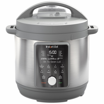 Instant Pot 112-0169-01 Digital Pressure Cooker Duo Plus Stainless Steel 6 qt Black/Silver Black/Silver