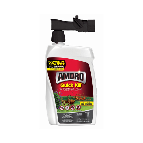 Amdro 100522991 QUICK KILL Outdoor Insect Killer, Liquid, Spray Application, 32 oz