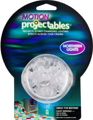 GE 30404 Projectable Night Light Automatic Plug-in Northern Lights LED Blue