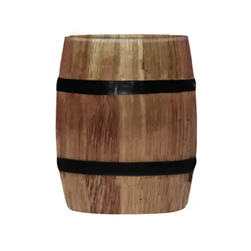 ORCA BAR12OWG Whiskey Barrel Cup, 18/8 Stainless Steel, Oak Wood Grain, Powder-Coated