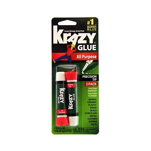 Super Glue High Strength 2 gm Clea - 2 per pack x12 packs