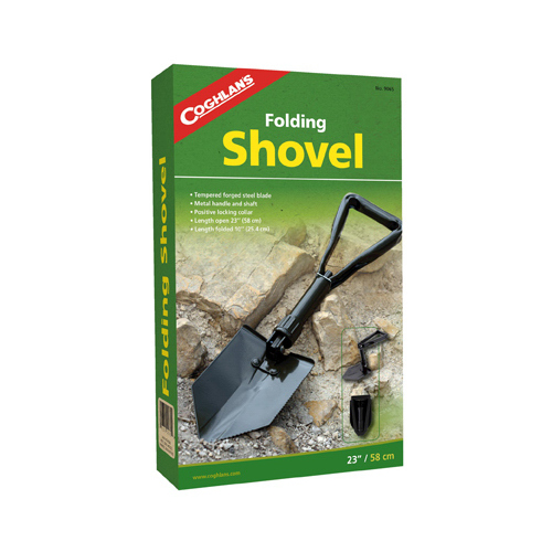 Shovel Black 9.625" H X 1.125" W X 23" L Black