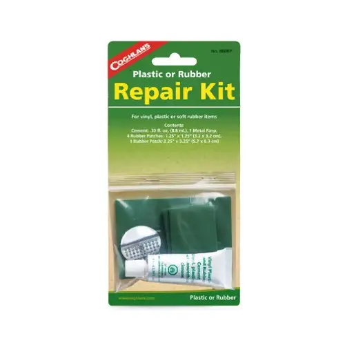 Coghlan's 860BP Plastic or Rubber Repair Kit Green 7.500" H X 3.750" W X 1.250" L Green