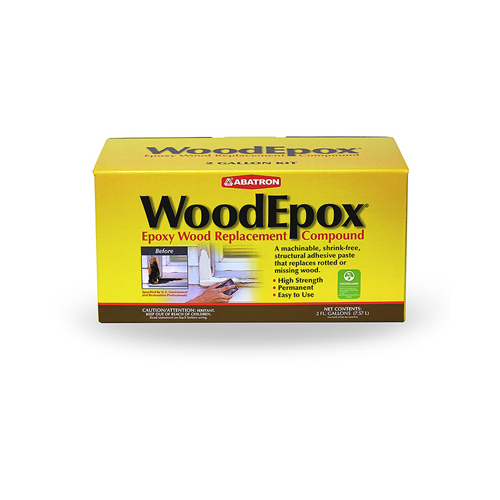 Abatron WE2GKR WoodEpox Wood Restoration System, Paste, Slight Ammonia, Tan/White, 2 gal