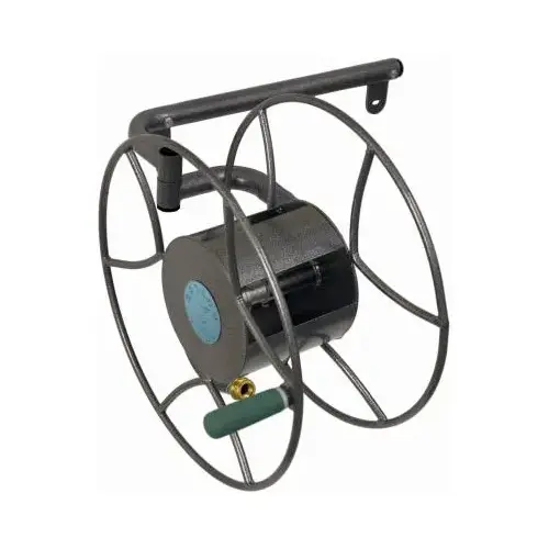 Yard Butler SRWM-180 Hose Reel 100 ft. Gray Wall Mounted Gray