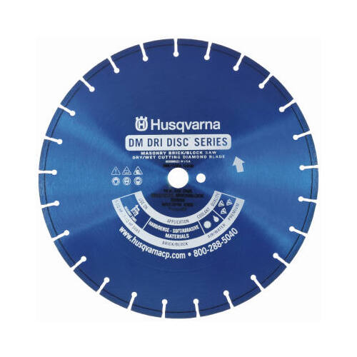 Husqvarna 542751359 Segmented Rim Diamond Saw Blade Vari-Cut 14" D X 1" Diamond