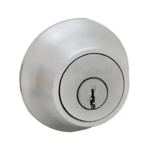 Satin Chrome Adjustable Latch Single Cylinder Deadbolt