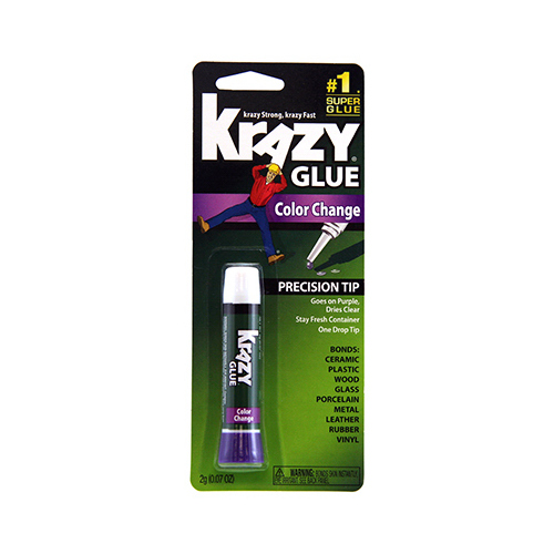 Krazy Glue KG58848R-XCP12 Color Change Formula Super Strength Polyvinyl acetate homopolymer 0.14 oz - pack of 12