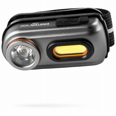 Nebo NEB-HLP-0005 EINSTEIN Headlamp, 300 mAh, Lithium-Ion Battery, LED Lamp, 400 Lumens, 436 ft Beam Distance, Black