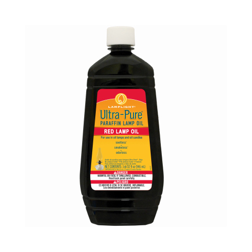 Lamplight Farms 60012 Paraffin Oil Ultra Pure Clean Burn Red 32 oz Red