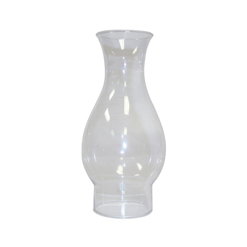Tiki 417B Lamp Chimney, Glass, Clear, For: Classic, Ellipse Oil Lamps with 2-5/8 in Base