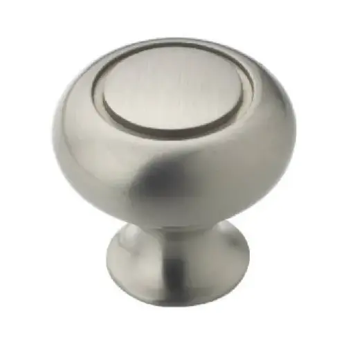 1-1/4" (32 mm) Diameter Allison Value Cabinet Knob Satin Nickel Finish