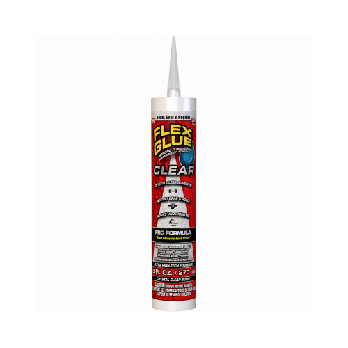 Flex Seal GFSCLRR09 Flex Glue, Clear, 9 oz, Cartridge