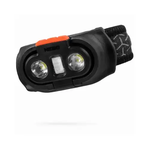 EINSTEIN Headlamp, 2200 mAh, Alkaline, Lithium-Ion Battery, LED Lamp, 1000 Lumens, Black