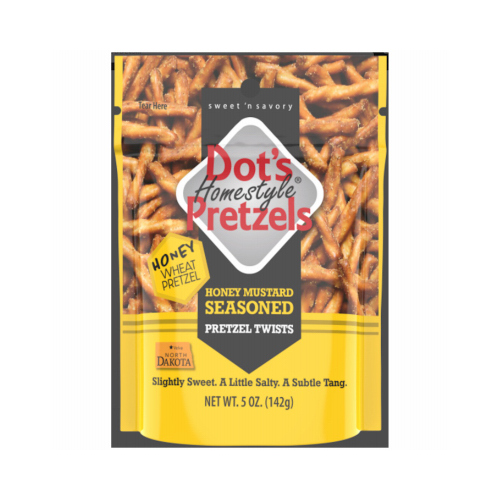 Dot's Homestyle Pretzels 7008 Pretzels Homestyle Honey Mustard 5 oz Bagged