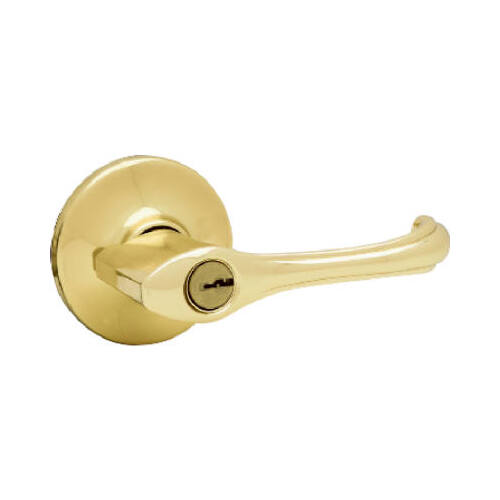 Kwikset 94050-547 Entry Lockset Dorian Polished Brass 1-3/4