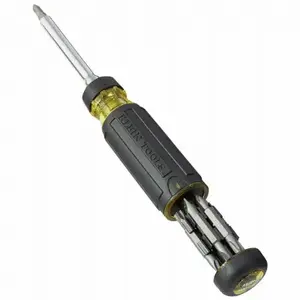 Klein Tools 32305 Multi-Bit Screwdriver/Nut Driver 1 pc 15-in-1 7.89" Black/Yellow