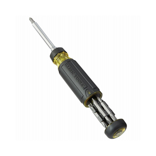 Klein Tools 32305 Multi-Bit Screwdriver/Nut Driver 1 pc 15-in-1 7.89" Black/Yellow