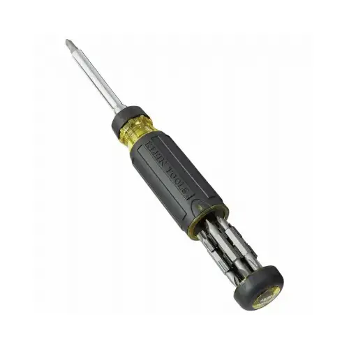 Multi-Bit Screwdriver/Nut Driver 1 pc 15-in-1 7.89" Black/Yellow