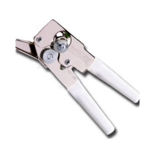 Can Opener White Steel Manual White - pack of 6