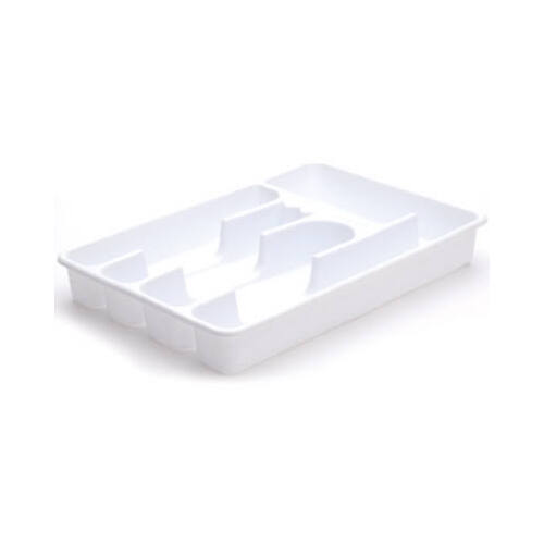 Rubbermaid 2919-RD WHT Cutlery Tray 1.75" H X 9" W X 13.5" D Plastic White