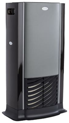 AIRCARE D46 720 Tower Humidifier, 120 V, 4-Speed, 1250 sq-ft Coverage Area, 2 gal Tank, Digital Control Black/Titanium