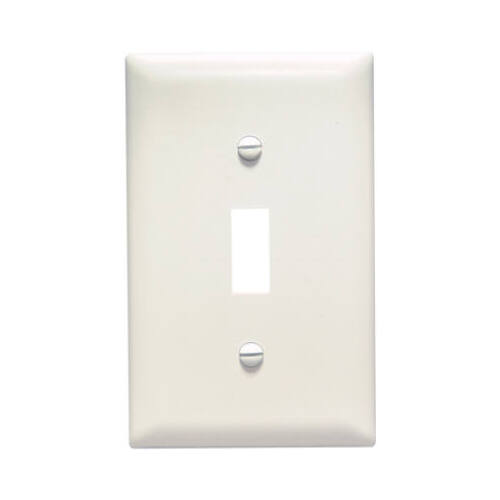 Wall Plate, 1 Toggle, Light Almond Nylon - pack of 10