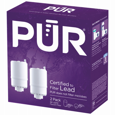 PUR RF33752V2 2-Stage Faucet-Mount Replacement Water Filter, 2-Pk. Pair