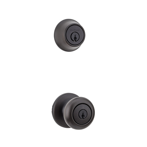 Knob Lockset, 3 Grade, Keyed Key, Venetian Bronze, 2-3/8 x 2-3/4 in Backset, K6 Keyway