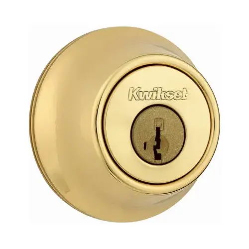 Deadbolt SmartKey Polished Brass Metal Polished Brass