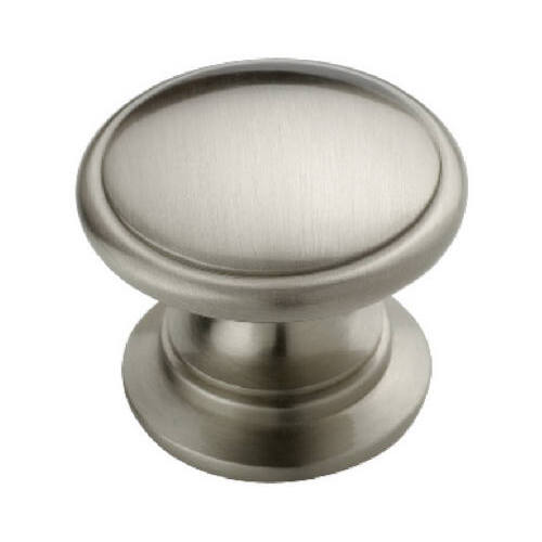 1-1/4" (32 mm) Diameter Allison Value Cabinet Knob Satin Nickel Finish - pack of 10