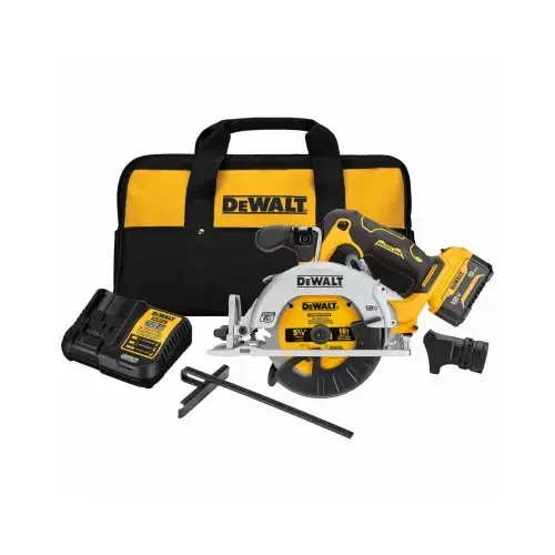 XTREME Sub-Compact Series Brushless Circular Saw Kit, Battery Included, 12 V, 5 Ah, 5-3/8 in Dia Blade