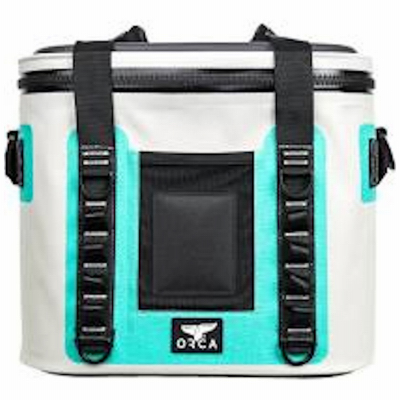 ORCA W20SF Walker Series Soft Side Cooler, 14-1/2 in L, 11 in W, 50 lb Capacity, Meta-Polymer/TPU, Seafoam