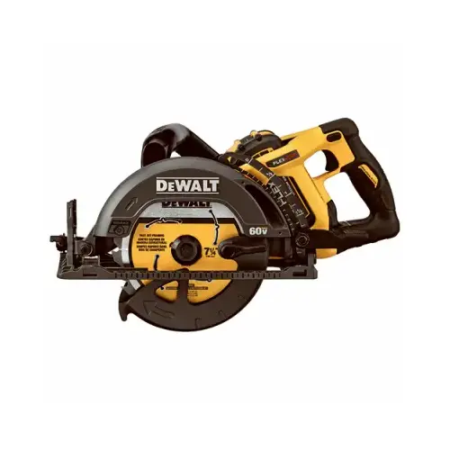 Circular Saw Kit, Battery Included, 60 V, 9 Ah, 7-1/4 in Dia Blade, 53 deg Bevel