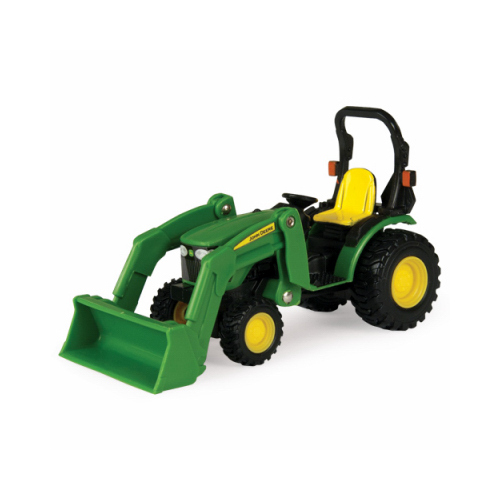 Collect N Play Series Toy Tractor with Loader, 3 years and Up, Metal/Plastic, Green