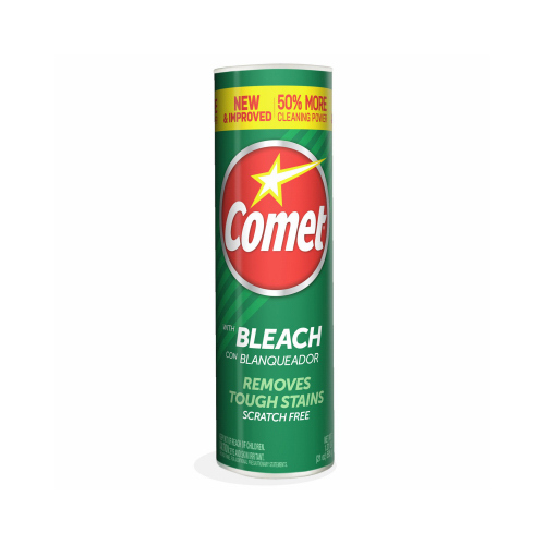 COMET 85749608811 All-Purpose Cleaner with Bleach Powder, 21 oz, Powder, Solid, Pine, White