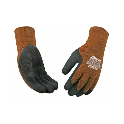 Frost Breaker 1787-XL High-Dexterity Protective Gloves, Men's, XL, 11 in L, Regular Thumb, Knit Wrist Cuff, Acrylic Pair Brown