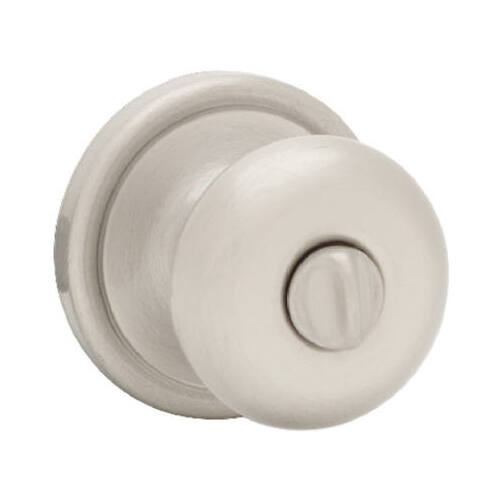 Signature Series Privacy Door Knob, Satin Nickel