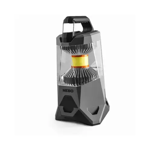 Nebo NEB-LTN-0004 GALILEO Lantern, Alkaline, Lithium-Ion Battery, LED Lamp, Red Light Dark Gray & Gray