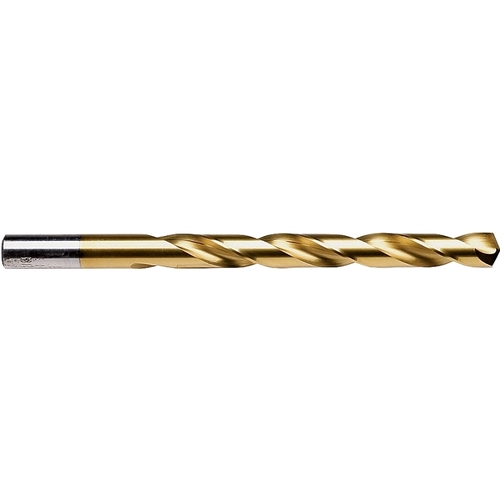 Irwin 63926 Jobber Drill Bit, 13/32 in Dia, 5-1/4 in OAL, Spiral Flute, 2-Flute, 13/32 in Dia Shank Titanium Nitride-Coated