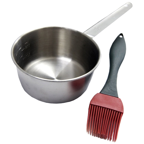 Basting Set, Two-Piece, Stainless Steel