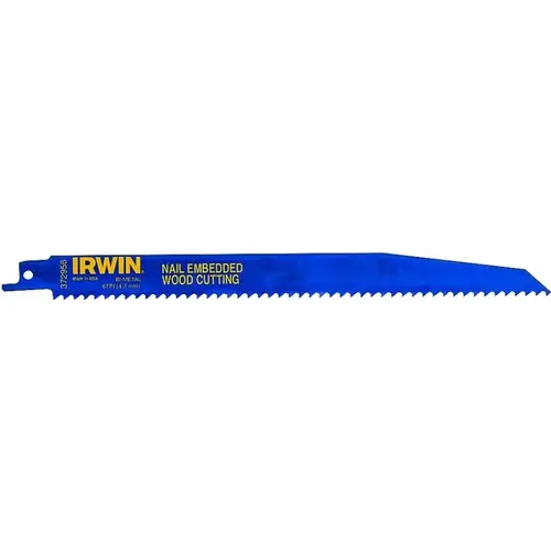 Reciprocating Saw Blade, 2 in W, 9 in L, 6 TPI, Bi-Metal Cutting Edge