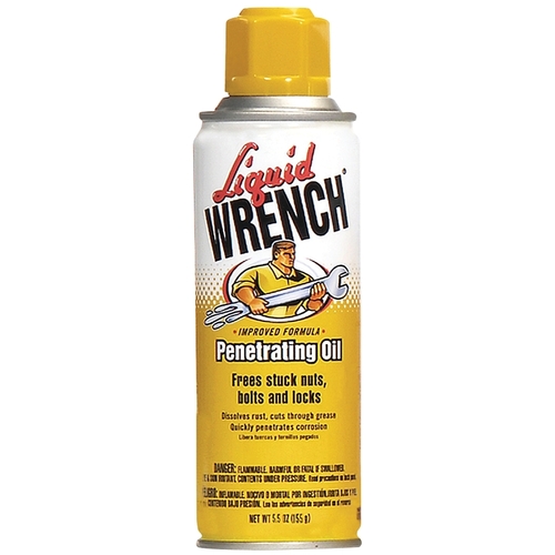 Penetrating Oil, 6 oz Aerosol Can, Opaque Liquid Yellow